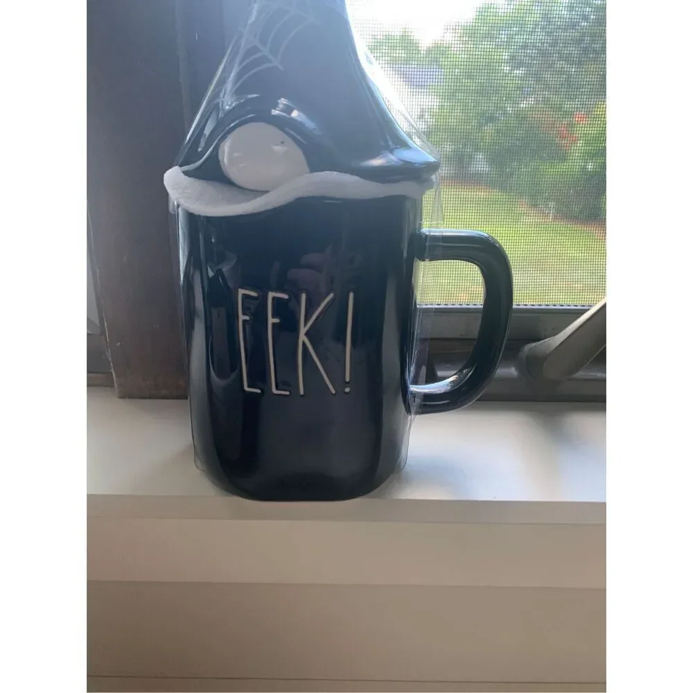 Rae Dunn EEK Halloween Mug - With topper - Ceramic